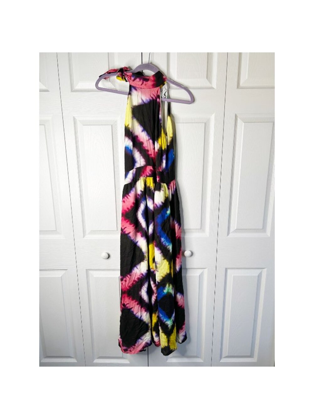 Busayo Collective Rainbow Tie Dye Sleeveless Maxi Dress Women's Size 2
